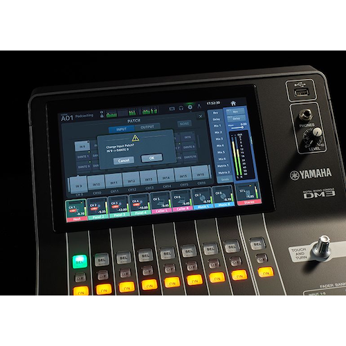 Consola de mezclas digital Yamaha DM3: configuración flexible de parches