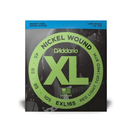 Cuerdas Bajo Eléctrico 4 Cuerdas 45-105 EXL165 - Daddario