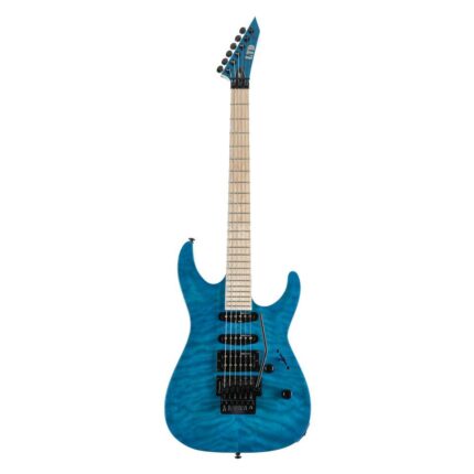 Guitarra Eléctrica LTD MH-203QM NT See Thru Blue